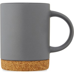 PF Concept 100901 - Taza de cerámica de 425 ml con base de corcho "Neiva" Gris