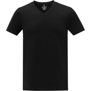 Elevate Life 38030 - Camiseta de manga corta y cuello en V para hombre "Somoto"  Solid Black