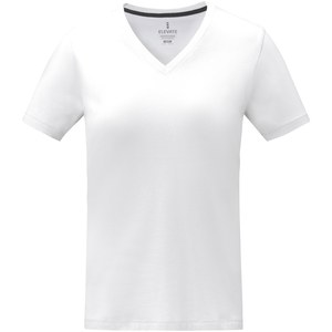 Elevate Life 38031 - Camiseta de manga corta y cuello en V para mujer "Somoto"  Blanca