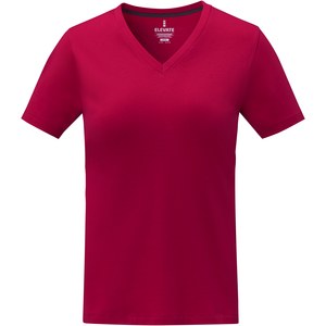 Elevate Life 38031 - Camiseta de manga corta y cuello en V para mujer "Somoto"  Red