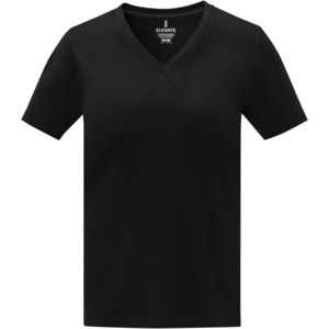 Elevate Life 38031 - Camiseta de manga corta y cuello en V para mujer "Somoto"  Solid Black