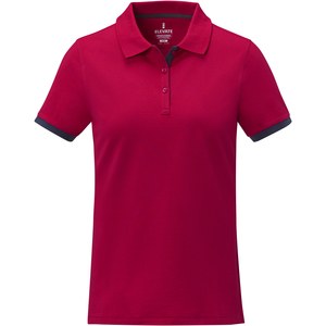 Elevate Life 38111 - Polo de manga corta de dos tonos para mujer "Morgan" Red