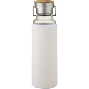 PF Concept 100696 - Botella de vidrio borosilicato con funda de neopreno de 660 ml "Thor" Blanca
