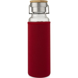 PF Concept 100696 - Botella de vidrio borosilicato con funda de neopreno de 660 ml "Thor" Red