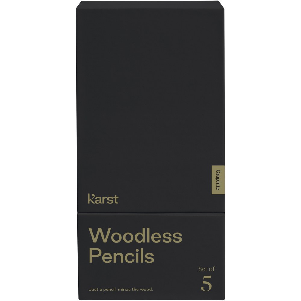 Karst® 107793 - Set de 5 lápices de grafito 2B sin madera "Karst®"
