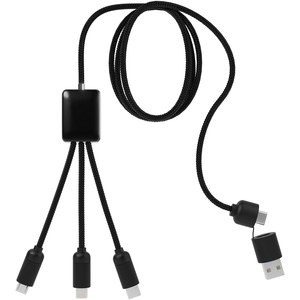 SCX.design 2PX064 - Cable de carga extensible 5 en 1 "SCX.design C28" Solid Black