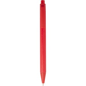 PF Concept 107839 - Bolígrafo monocromático de papel reciclado con acabado mate "Chartik" Red