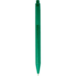 PF Concept 107839 - Bolígrafo monocromático de papel reciclado con acabado mate "Chartik" Verde