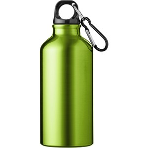 PF Concept 100738 - Botella de 400 ml de aluminio reciclado con certificado RCS con mosquetón "Oregon" Apple Green