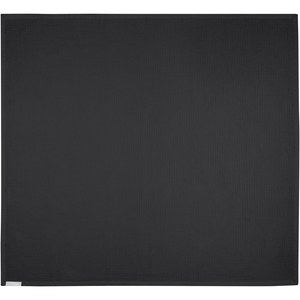 Seasons 113337 - Manta de punto gofre de algodón de 150 x 140 cm "Abele" Solid Black