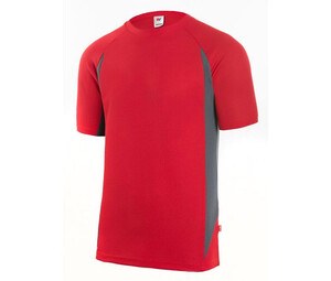 VELILLA V5501 - Camiseta técnica bicolor Red/Grey