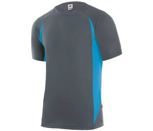 VELILLA V5501 - Camiseta técnica bicolor Grey/Sky Blue