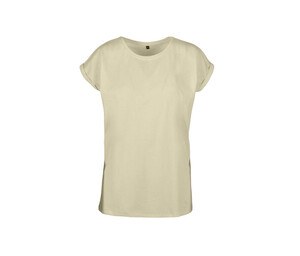 Build Your Brand BY021 - Camiseta mujer con hombros extendidos Soft Yellow