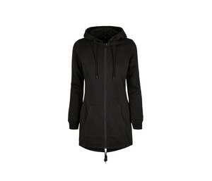 BUILD YOUR BRAND BY148 - LADIES SWEAT PARKA Negro