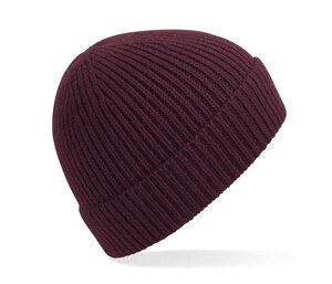 BEECHFIELD BF380 - Ribbed knitted hat Borgoña