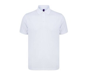 HENBURY HY465 - RECYCLED POLYESTER POLO SHIRT Blanca