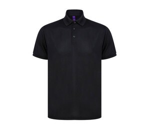 HENBURY HY465 - RECYCLED POLYESTER POLO SHIRT Negro