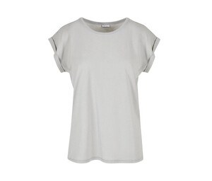 Build Your Brand BY021 - Camiseta mujer con hombros extendidos Light Asphalt