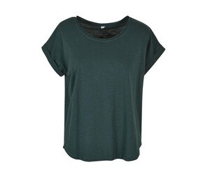 Build Your Brand BY036 - Camiseta larga de mujer BY036 Bottle Green