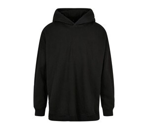 BUILD YOUR BRAND BY199 - OVERSIZED CUT ON SLEEVE HOODY Negro