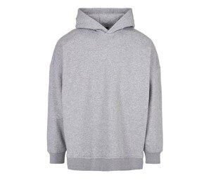 BUILD YOUR BRAND BY199 - OVERSIZED CUT ON SLEEVE HOODY Gris