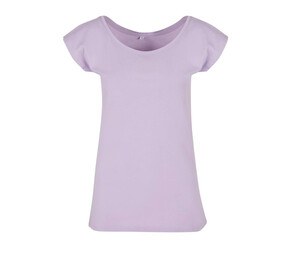 BUILD YOUR BRAND BYB013 - LADIES WIDE NECK TEE Lila
