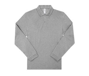 B&C BCU425 - Long-sleeved fine piqué poloshirt