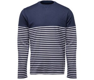 PEN DUICK PK201 - Long sleeve striped t-shirt Marino / Blanco