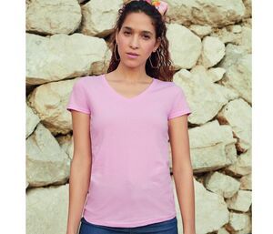 Fruit of the Loom SC601 - Camiseta con cuello en V para mujer