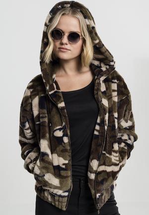 Urban Classics TB1753C - Chaqueta de camuflaje para mujer Teddy