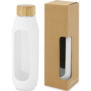 PF Concept 100666 - Botella de vidrio borosilicato con agarre de silicona de 600 ml  "Tidan"