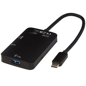 Tekiō® 124230 - Adaptador multimedia de aluminio tipo C (USB-A/Tipo C/HDMI) "ADAPT"