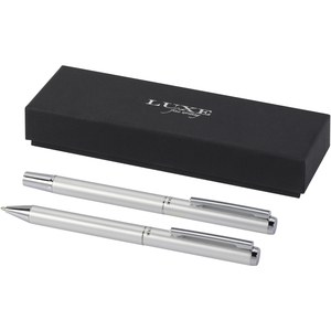 Luxe 107838 - Set de regalo de bolígrafo y rollerball de aluminio reciclado "Lucetto"